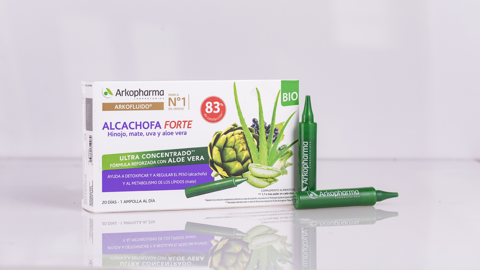 se verían varios productos de arkopharma
